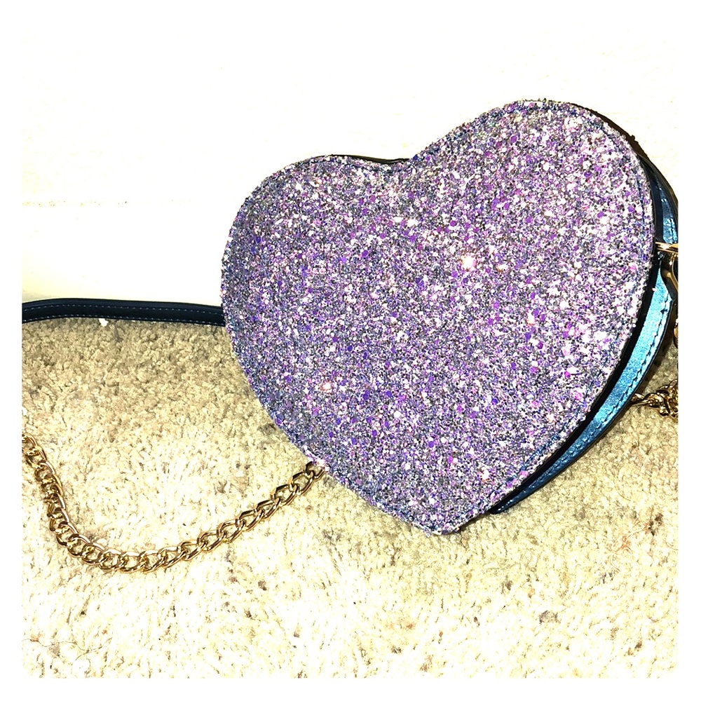 Blue Shimmery Crossbody